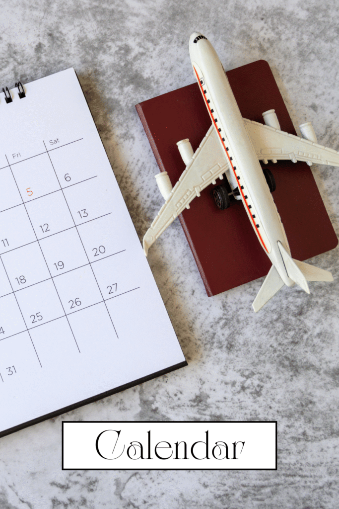 luxury travel calendar